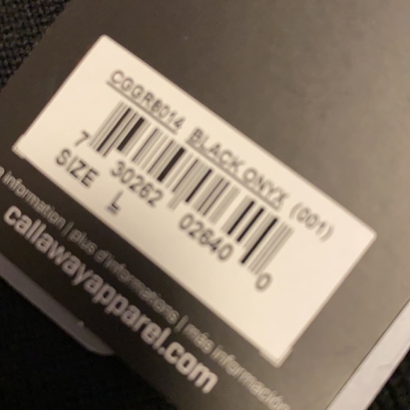 Callaway men's sweater size large.  Black in color. Merino wool. - Picture 4 of 4